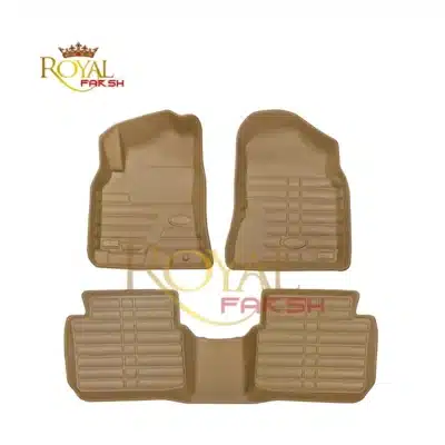 کفپوش سه بعدی چرمی MVM X33 /X33s_ بابل کارپت- رنگ کرم