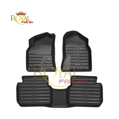 کفپوش سه بعدی چرمی MVM X33 /X33s_ بابل کارپت- رنگ مشکی